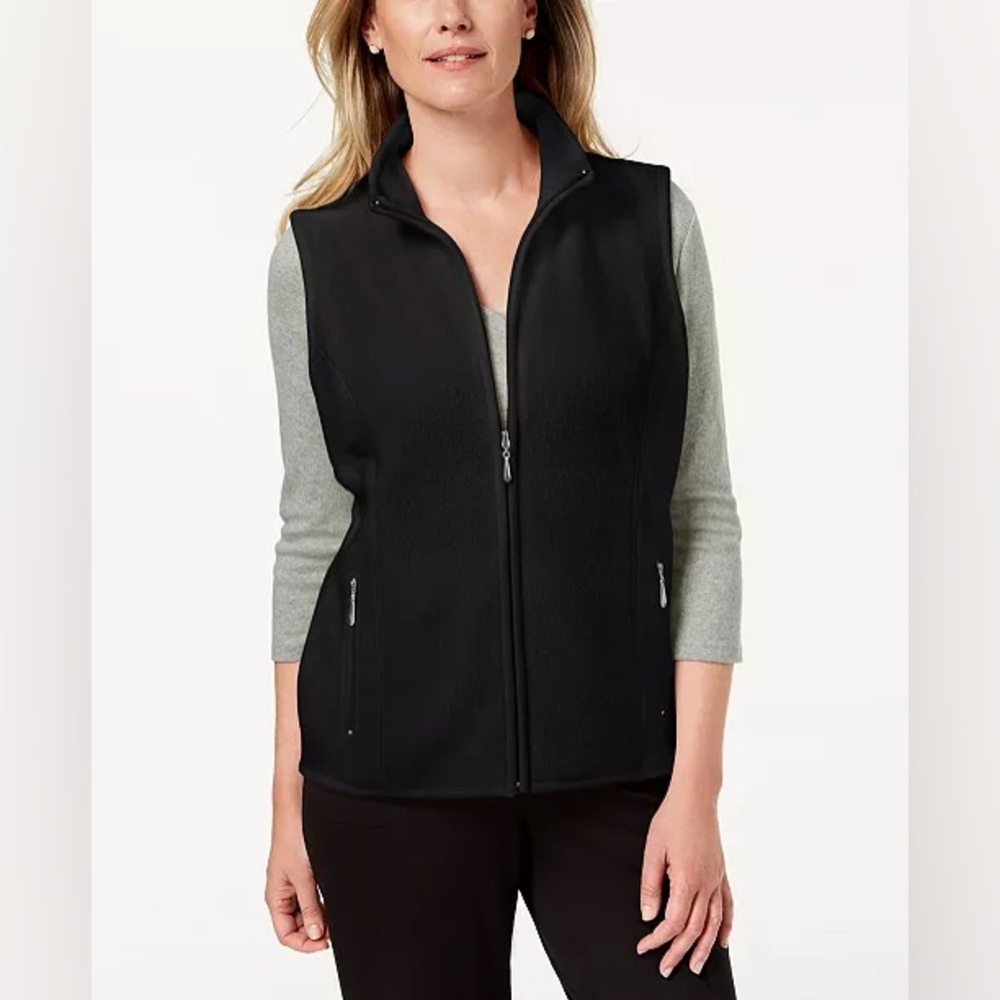 Karen Scott Zero Proof fleece vest 2XL NWT
